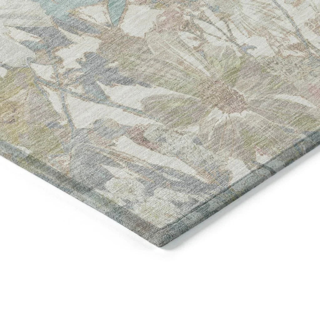 Taniska Ivory Washable Indoor - Outdoor Rug - LOOMLAN - LOOMLAN Rugs - Outdoor Rugs