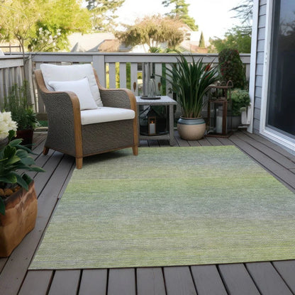 Tanoura Green Washable Indoor - Outdoor Rug - LOOMLAN - LOOMLAN Rugs - Outdoor Rugs