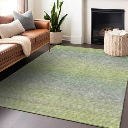Tanoura Green Washable Indoor - Outdoor Rug - LOOMLAN - LOOMLAN Rugs - Outdoor Rugs