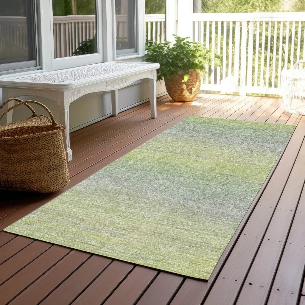 Tanoura Green Washable Indoor - Outdoor Rug - LOOMLAN - LOOMLAN Rugs - Outdoor Rugs