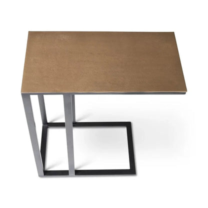 Tanu - C Aluminum Rectangular End Table - LOOMLAN - Urbia - Side Tables