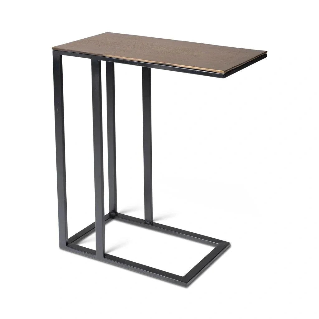 Tanu - C Aluminum Rectangular End Table - LOOMLAN - Urbia - Side Tables
