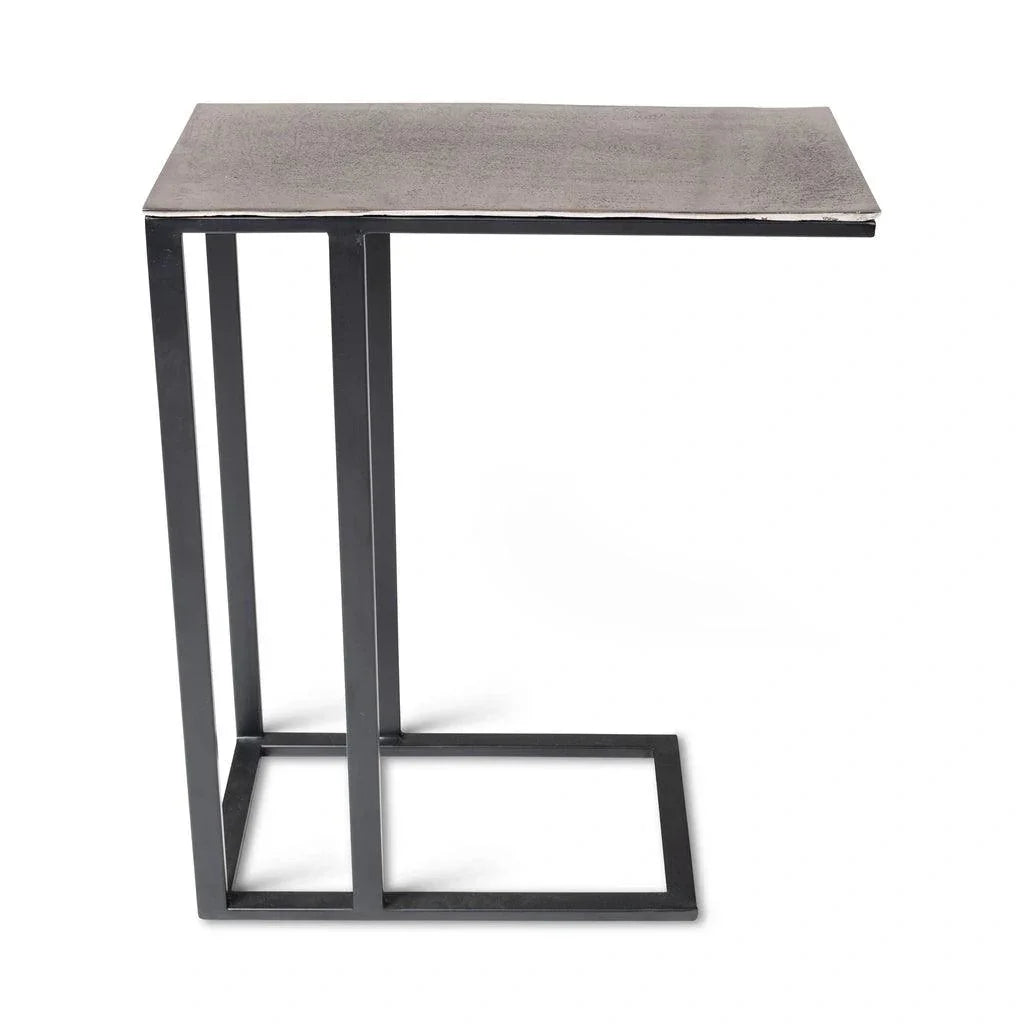 Tanu - C Aluminum Rectangular End Table - LOOMLAN - Urbia - Side Tables