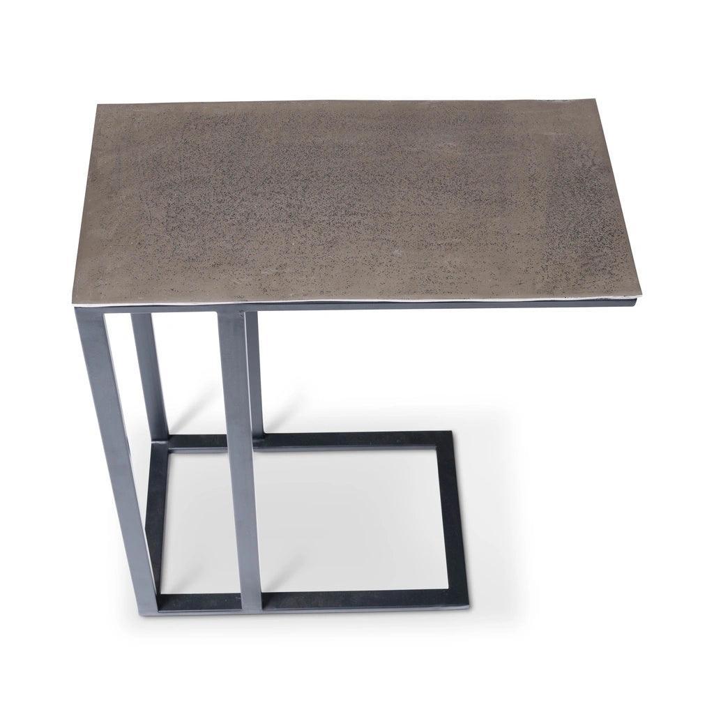 Tanu - C Aluminum Rectangular End Table - LOOMLAN - Urbia - Side Tables
