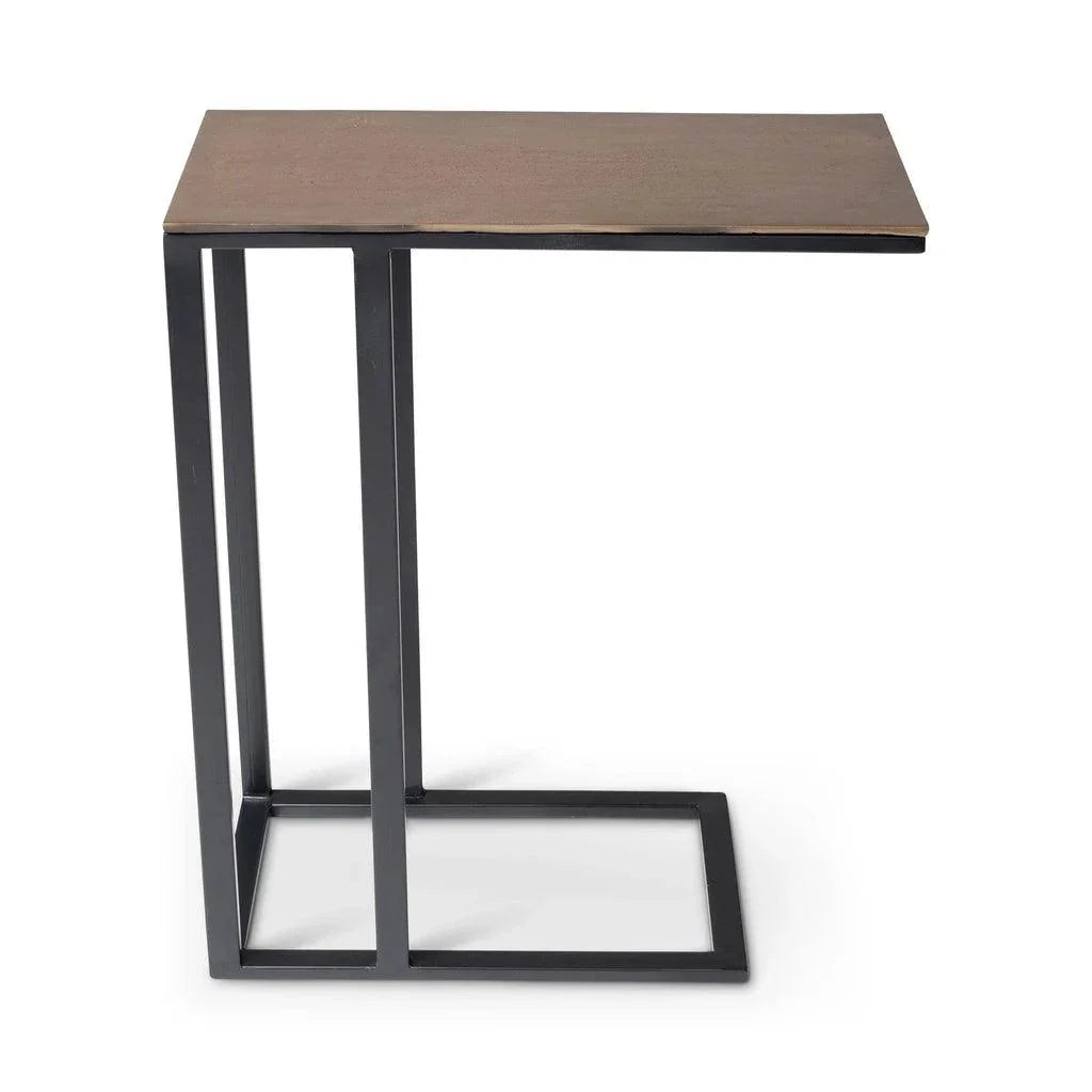 Tanu - C Aluminum Rectangular End Table - LOOMLAN - Urbia - Side Tables