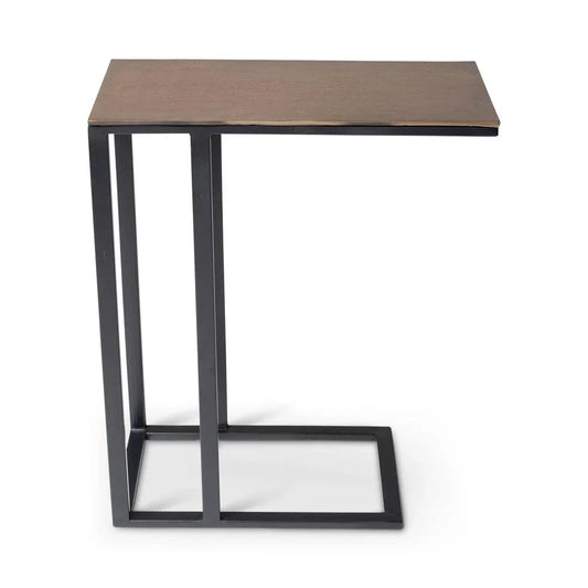 Tanu - C Aluminum Rectangular End Table - LOOMLAN - Urbia - Side Tables