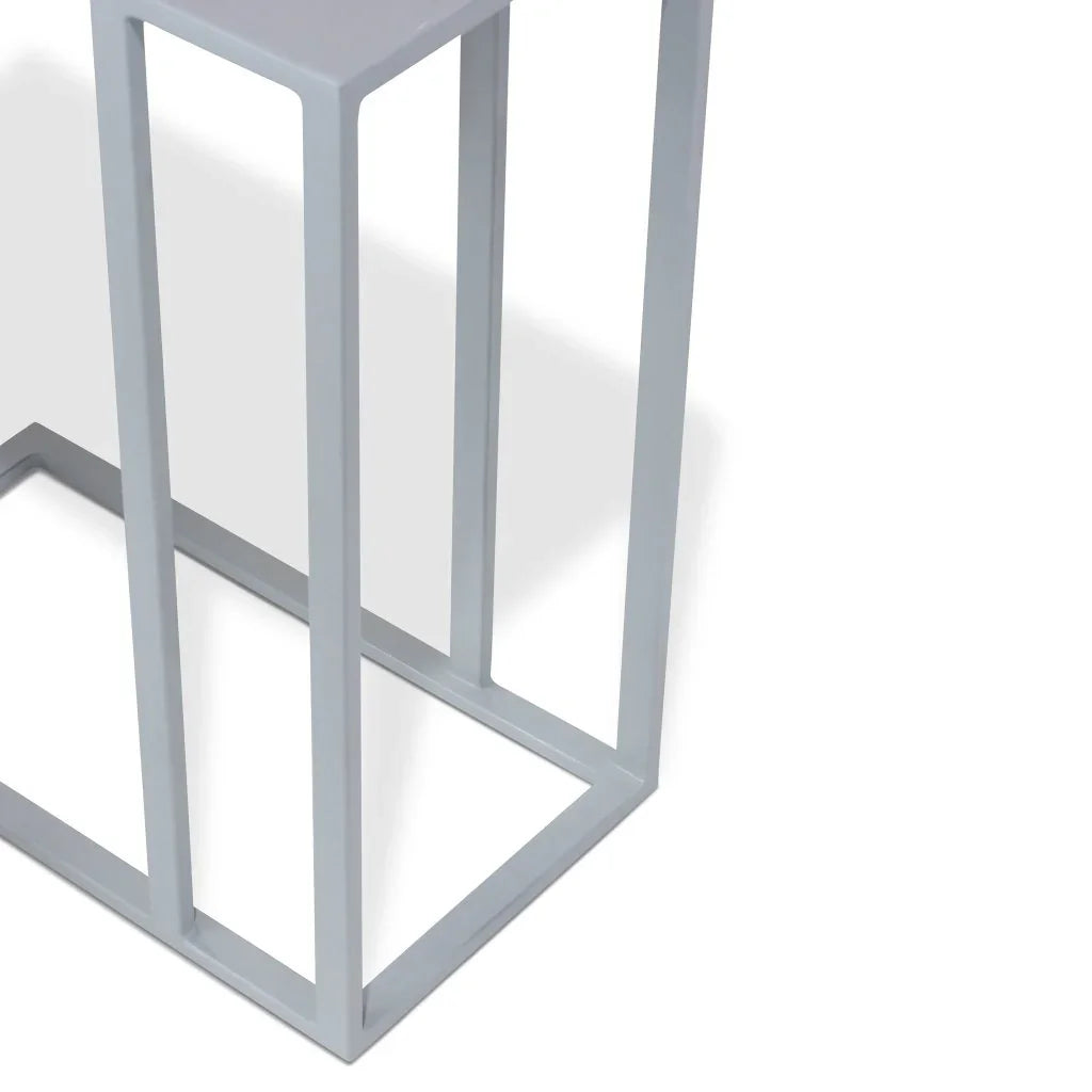 Tanu C Design Enamel Top Rectangular End Table - LOOMLAN - Urbia - Side Tables