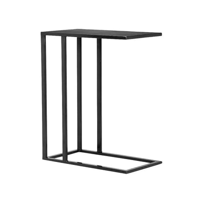 Tanu Iron Framed C Shaped Side Tables - LOOMLAN - Urbia - Side Tables