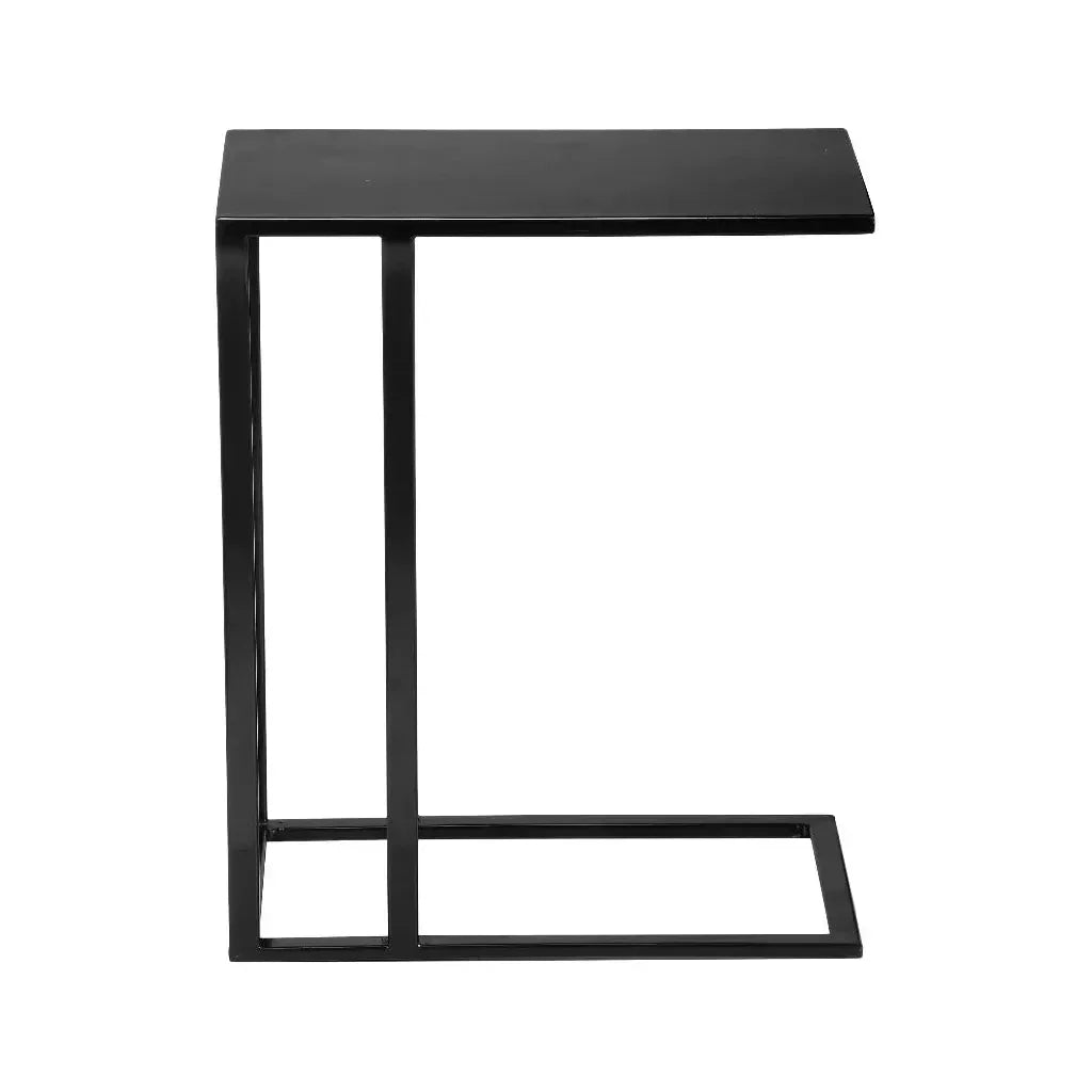 Tanu Iron Framed C Shaped Side Tables - LOOMLAN - Urbia - Side Tables
