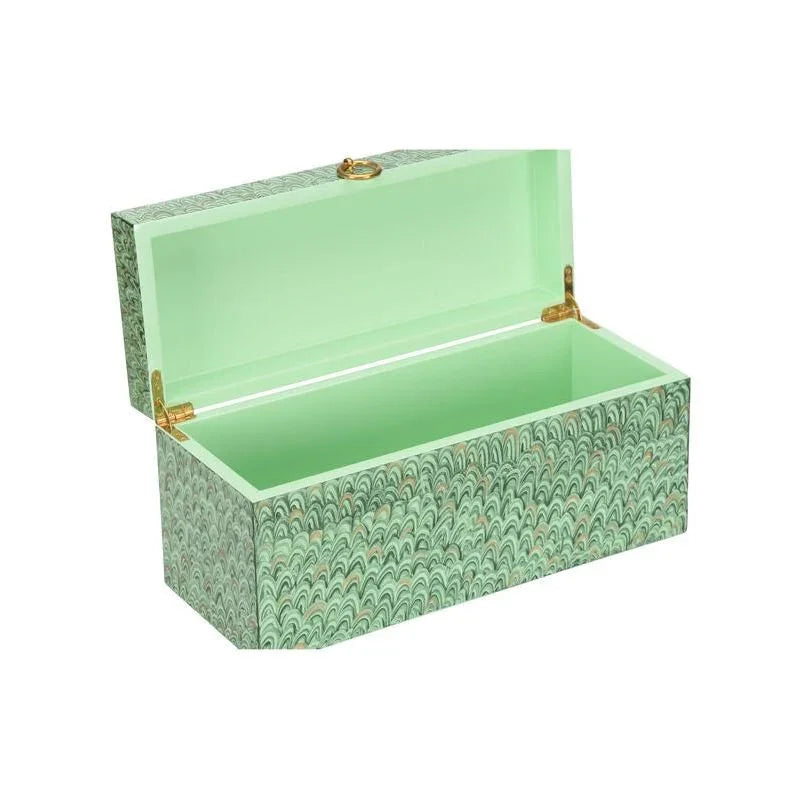 Tanzin Hand Painted Marble Box - LOOMLAN - Chelsea House - Boxes & Bowls