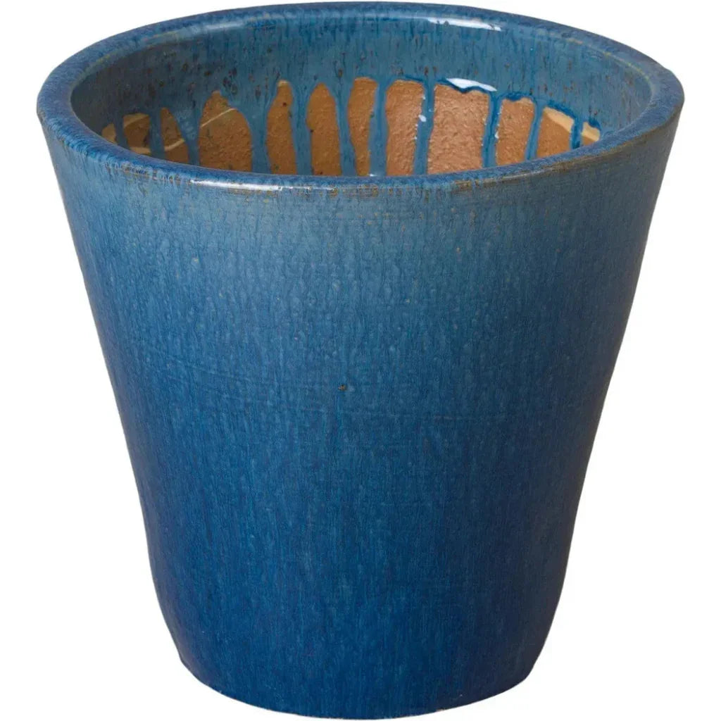 Tapered Round Ceramic Planter - LOOMLAN - Emissary - Planters