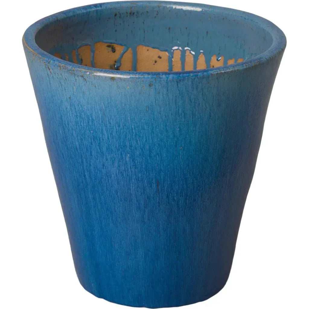 Tapered Round Ceramic Planter - LOOMLAN - Emissary - Planters