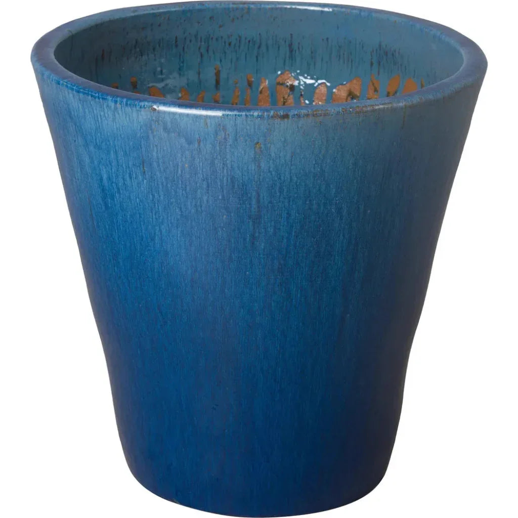 Tapered Round Ceramic Planter - LOOMLAN - Emissary - Planters