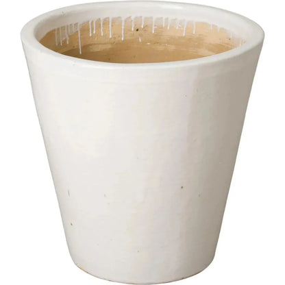 Tapered Round Ceramic Planter - LOOMLAN - Emissary - Planters