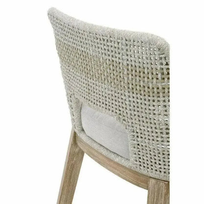 Tapestry Outdoor Barstool Rope & Teak-Outdoor Bar Stools-Essentials For Living-LOOMLAN