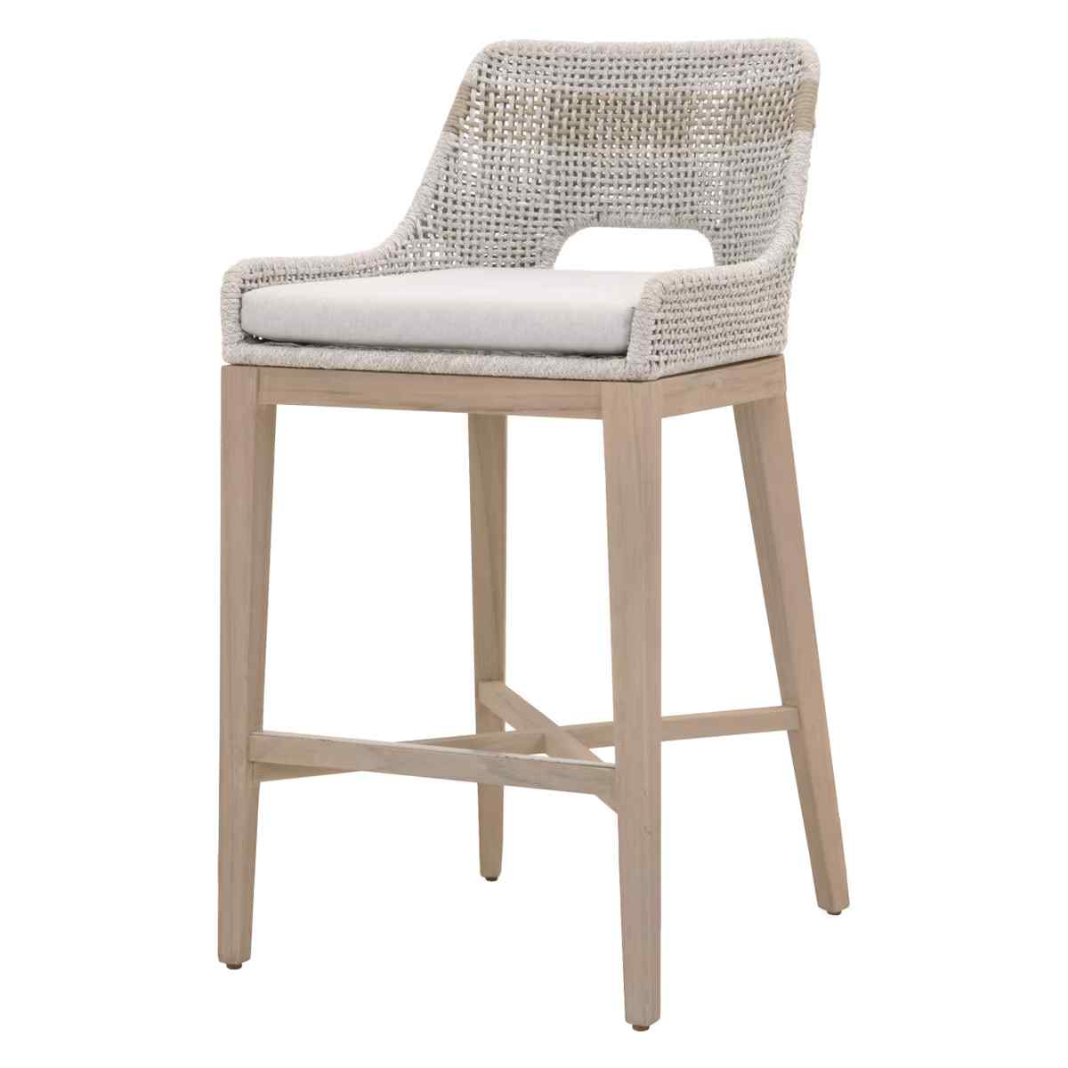 Tapestry Olefin Fabric Outdoor Barstool