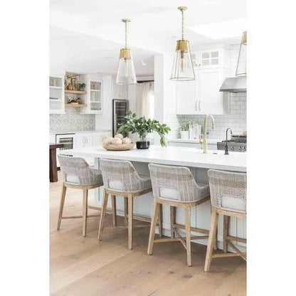 Tapestry Outdoor Counter Stool Rope & Teak-Outdoor Counter Stools-Essentials For Living-LOOMLAN