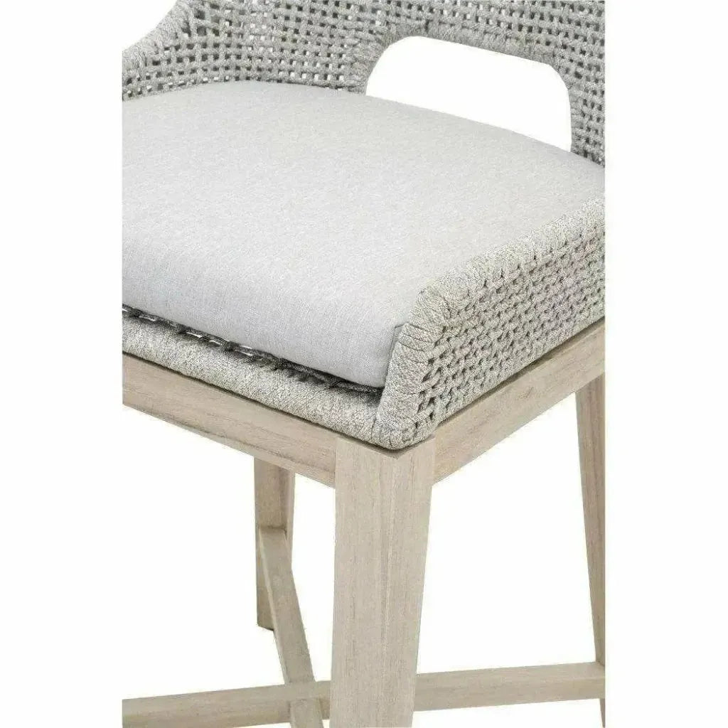 Tapestry Outdoor Counter Stool Rope & Teak-Outdoor Counter Stools-Essentials For Living-LOOMLAN