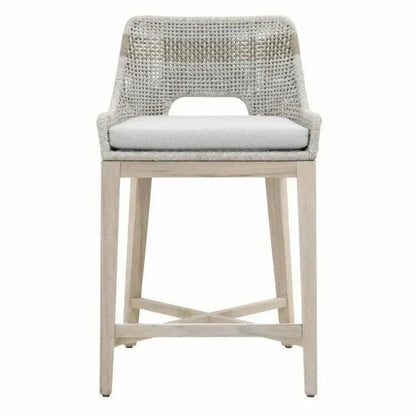 Tapestry Outdoor Counter Stool Rope & Teak-Outdoor Counter Stools-Essentials For Living-LOOMLAN