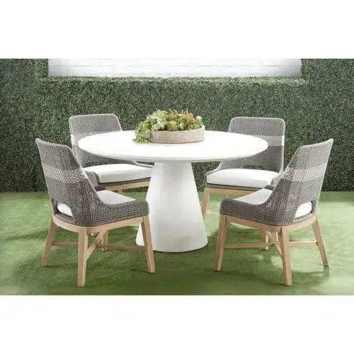 Tapestry Rope Outdoor Dining Chair 2PC-Outdoor Dining Chairs-Essentials For Living-LOOMLAN