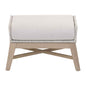 Tapestry Olefin Fabric Outdoor Footstool