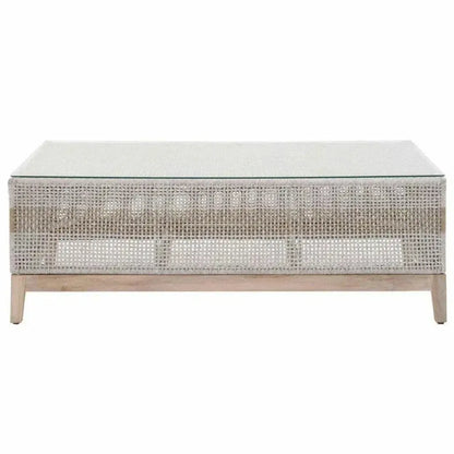 Tapestry Rectangular Outdoor Coffee Table-Outdoor Coffee Tables-Essentials For Living-LOOMLAN