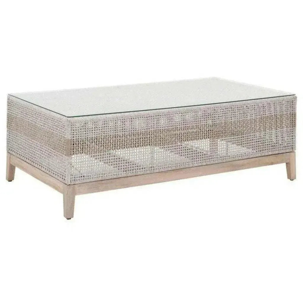 Tapestry Rectangular Outdoor Coffee Table-Outdoor Coffee Tables-Essentials For Living-LOOMLAN