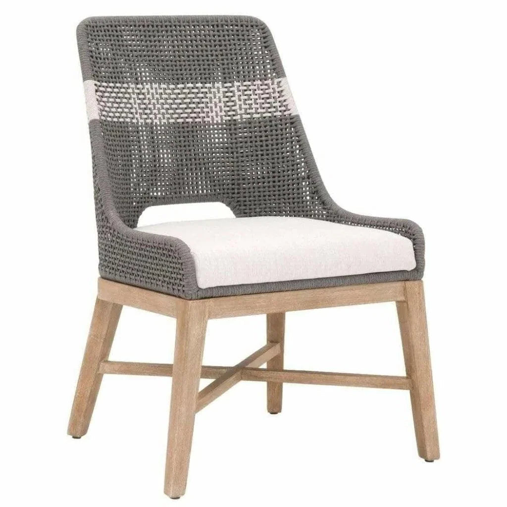 Tapestry Woven Rope Armless Dining Chair 2PC - LOOMLAN - Essentials For Living - Dining Chairs
