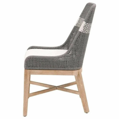 Tapestry Woven Rope Armless Dining Chair 2PC - LOOMLAN - Essentials For Living - Dining Chairs