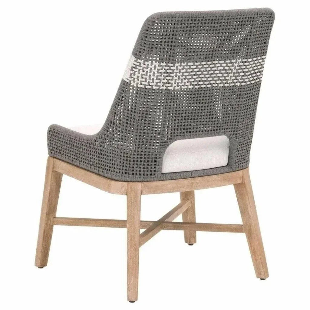 Tapestry Woven Rope Armless Dining Chair 2PC - LOOMLAN - Essentials For Living - Dining Chairs