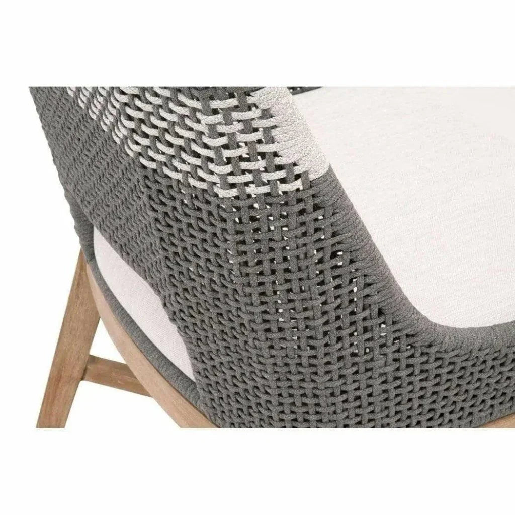 Tapestry Woven Rope Armless Dining Chair 2PC - LOOMLAN - Essentials For Living - Dining Chairs