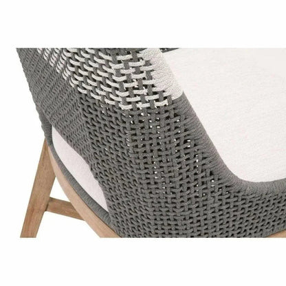 Tapestry Woven Rope Armless Dining Chair 2PC - LOOMLAN - Essentials For Living - Dining Chairs