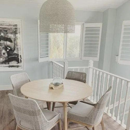 Tapestry Woven Rope Armless Dining Chair 2PC - LOOMLAN - Essentials For Living - Dining Chairs