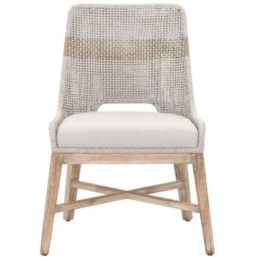 Tapestry Woven Rope Armless Dining Chair 2PC - LOOMLAN - Essentials For Living - Dining Chairs