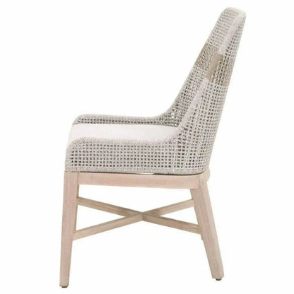 Tapestry Woven Rope Armless Dining Chair 2PC - LOOMLAN - Essentials For Living - Dining Chairs