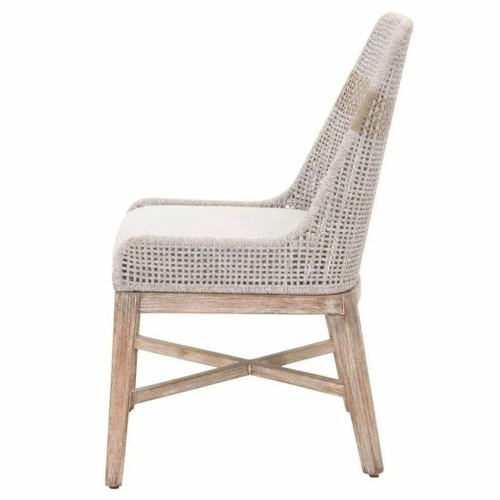 Tapestry Woven Rope Armless Dining Chair 2PC - LOOMLAN - Essentials For Living - Dining Chairs