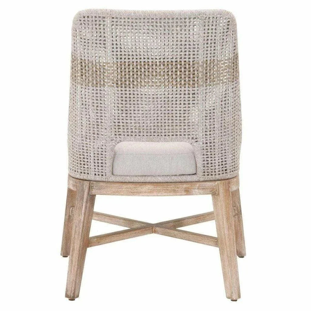 Tapestry Woven Rope Armless Dining Chair 2PC - LOOMLAN - Essentials For Living - Dining Chairs