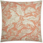 Taranto Coral Floral Salmon Large Throw Pillow Insert - LOOMLAN - D.V. Kap - Throw Pillows