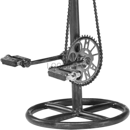 Industrial Counter Height Brown Cycle Stool - LOOMLAN - LOOMLAN - Counter Stools