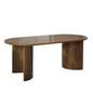 Tarniel Wooden Oval Dining Table-Dining Tables-LOOMLAN-LOOMLAN