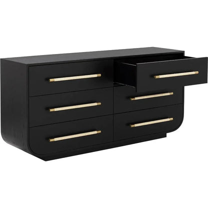Tarrant Dresser Black Raffia Handles - LOOMLAN - SUNPAN - Dressers