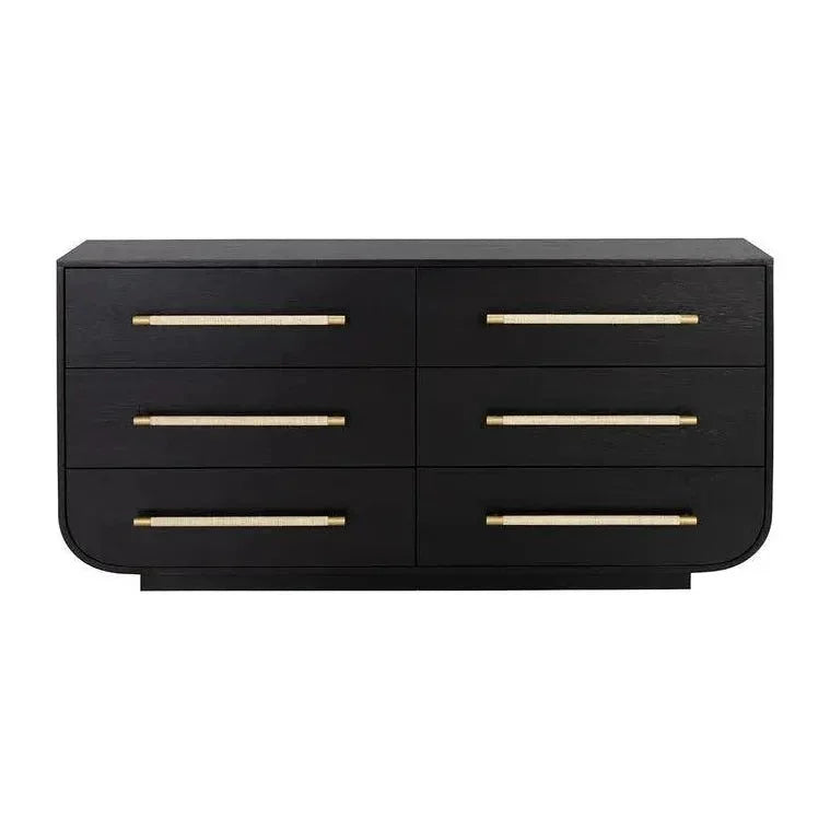 Tarrant Dresser Black Raffia Handles - LOOMLAN - SUNPAN - Dressers