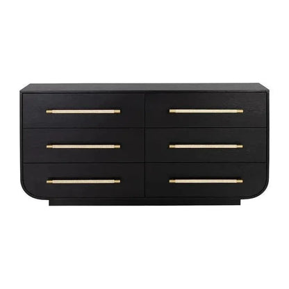 Tarrant Dresser Black Raffia Handles - LOOMLAN - SUNPAN - Dressers