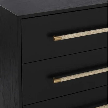 Tarrant Dresser Black Raffia Handles - LOOMLAN - SUNPAN - Dressers