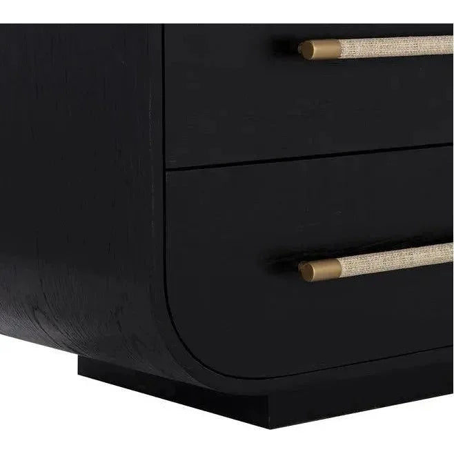 Tarrant Dresser Black Raffia Handles - LOOMLAN - SUNPAN - Dressers