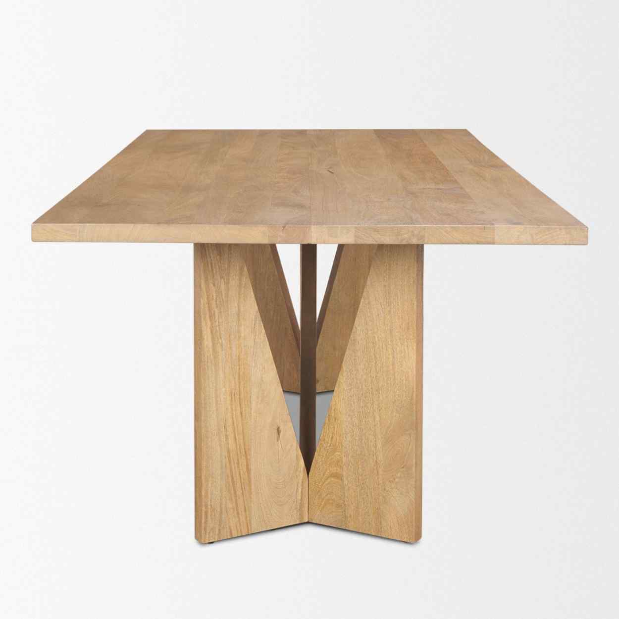 Tarro Wooden Rectangular Dining Table-Dining Tables-Mercana-LOOMLAN