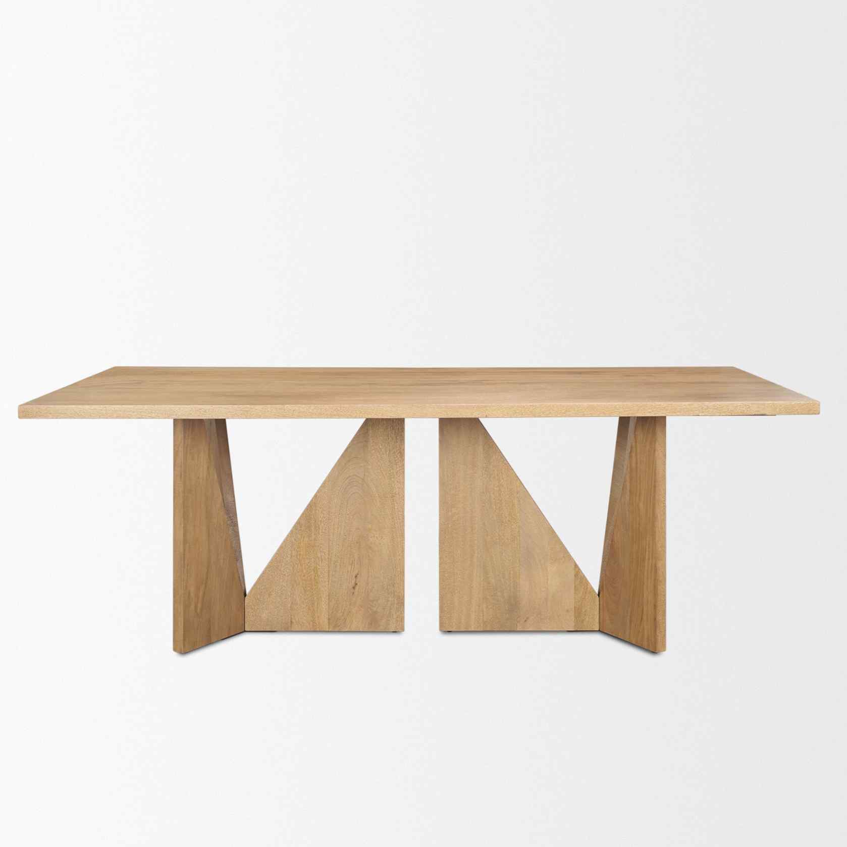 Tarro Wooden Rectangular Dining Table-Dining Tables-Mercana-LOOMLAN
