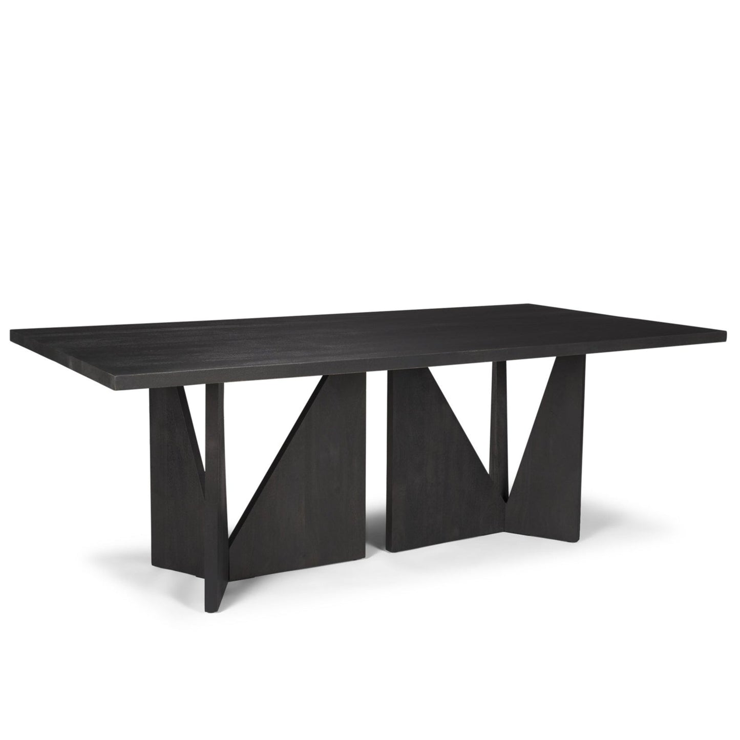 Tarro Wooden Rectangular Dining Table-Dining Tables-Mercana-Black-LOOMLAN