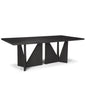 Tarro Wooden Rectangular Dining Table-Dining Tables-Mercana-Black-LOOMLAN