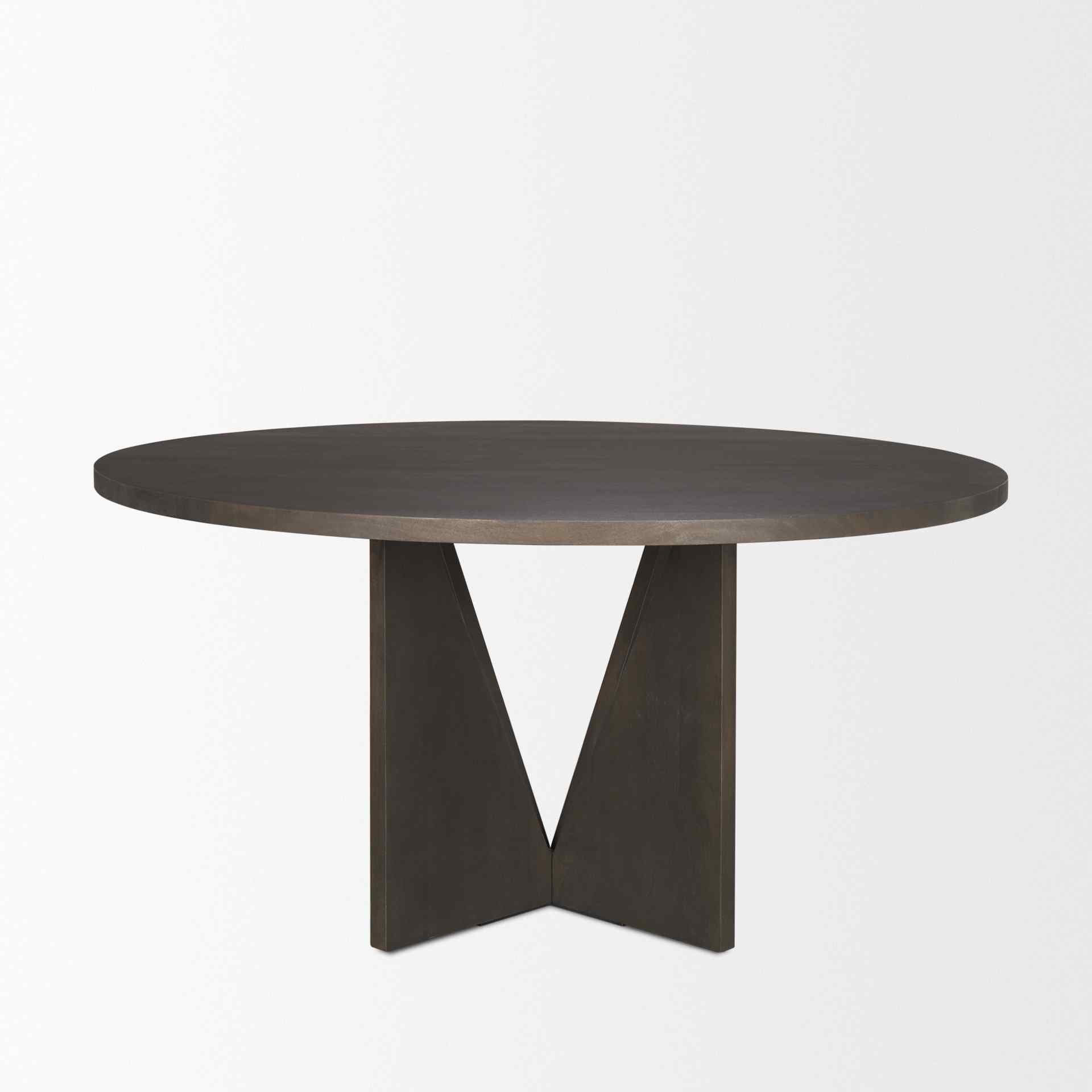 Tarro Wooden Round Dining Table-Dining Tables-Mercana-LOOMLAN